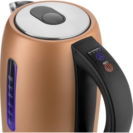 Sencor - Brzo električno kuvalo sa termoregulacijom 1,7 l, 2150 W/230 V, u bakarnoj boji
