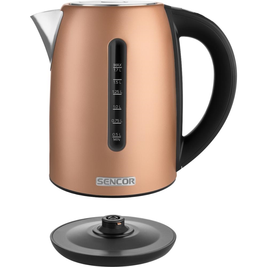 Sencor - Brzo električno kuvalo sa termoregulacijom 1,7 l, 2150 W/230 V, u bakarnoj boji