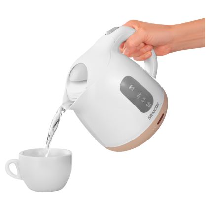 Sencor - Brzo kuvalo za vodu 1 l 1100W/230V belo/ružičasto