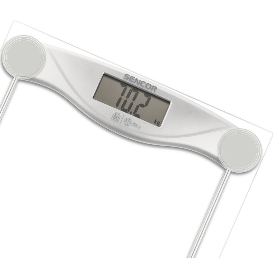 Sencor - Digitalna lična vaga sa LCD displejem 1xCR2032