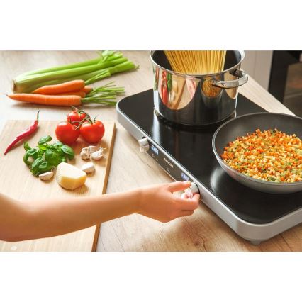 Sencor - Dupla staklokeramička ploča za kuvanje sa LCD displejem 3500W/230V