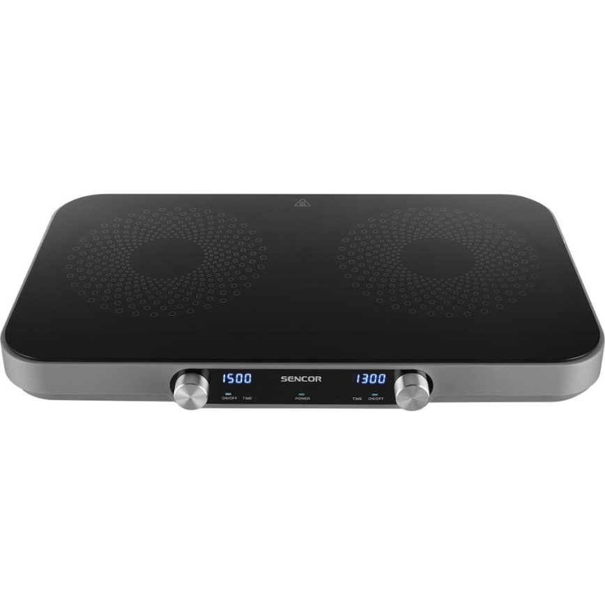 Sencor - Dupla staklokeramička ploča za kuvanje sa LCD displejem 3500W/230V
