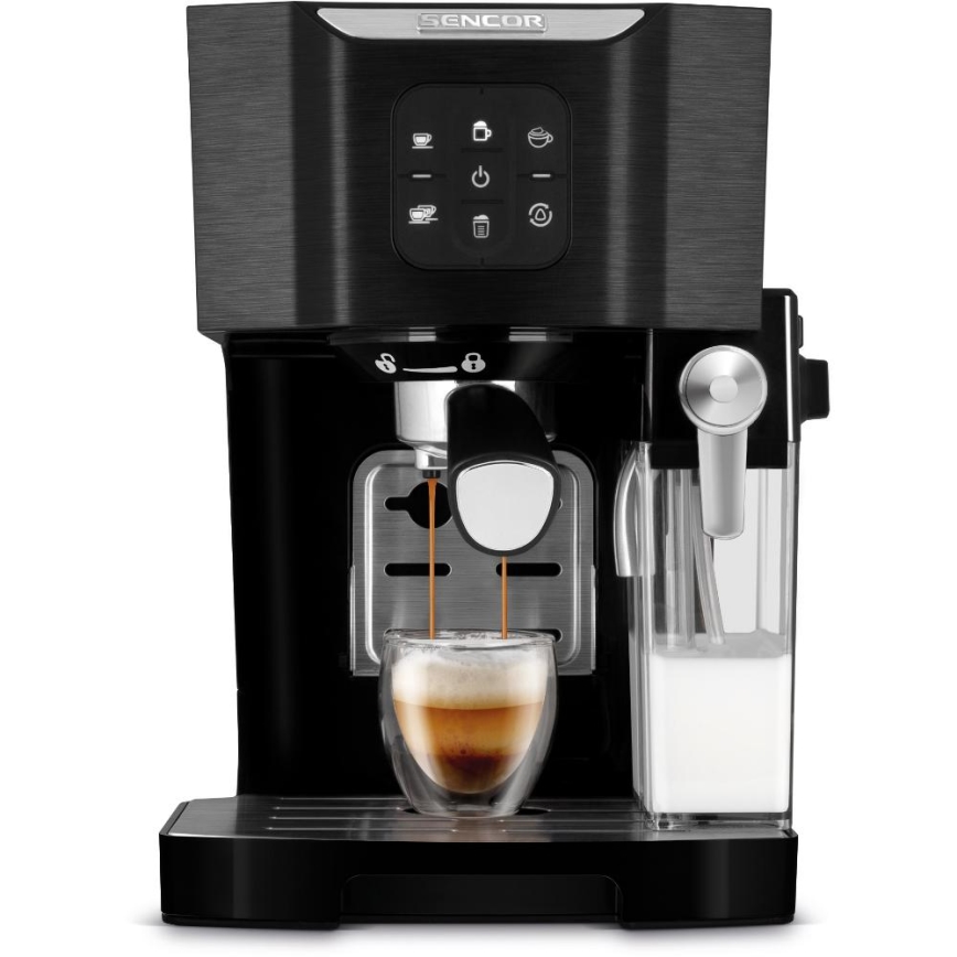 Sencor - Espresso aparat sa portafilom 1450W/230V crna/mat hrom