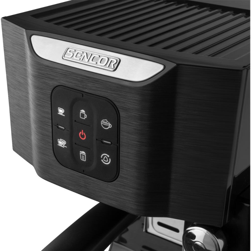 Sencor - Espresso aparat sa portafilom 1450W/230V crna/mat hrom