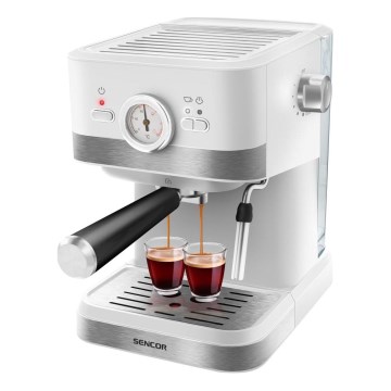 Sencor - Espresso aparat sa portafilrom 1050W/230V bela/matni hrom