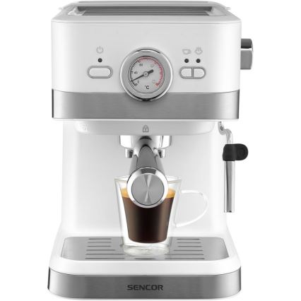 Sencor - Espresso aparat sa portafilrom 1050W/230V bela/matni hrom