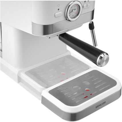 Sencor - Espresso aparat sa portafilrom 1050W/230V bela/matni hrom