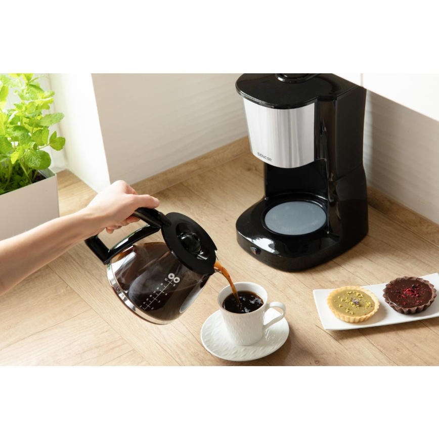 Sencor - Filter aparat za kafu 1,25 l 1000W/230V