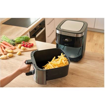 Sencor - Friteza na vrući vazduh 9 l 1700W/230V crna/matni hrom