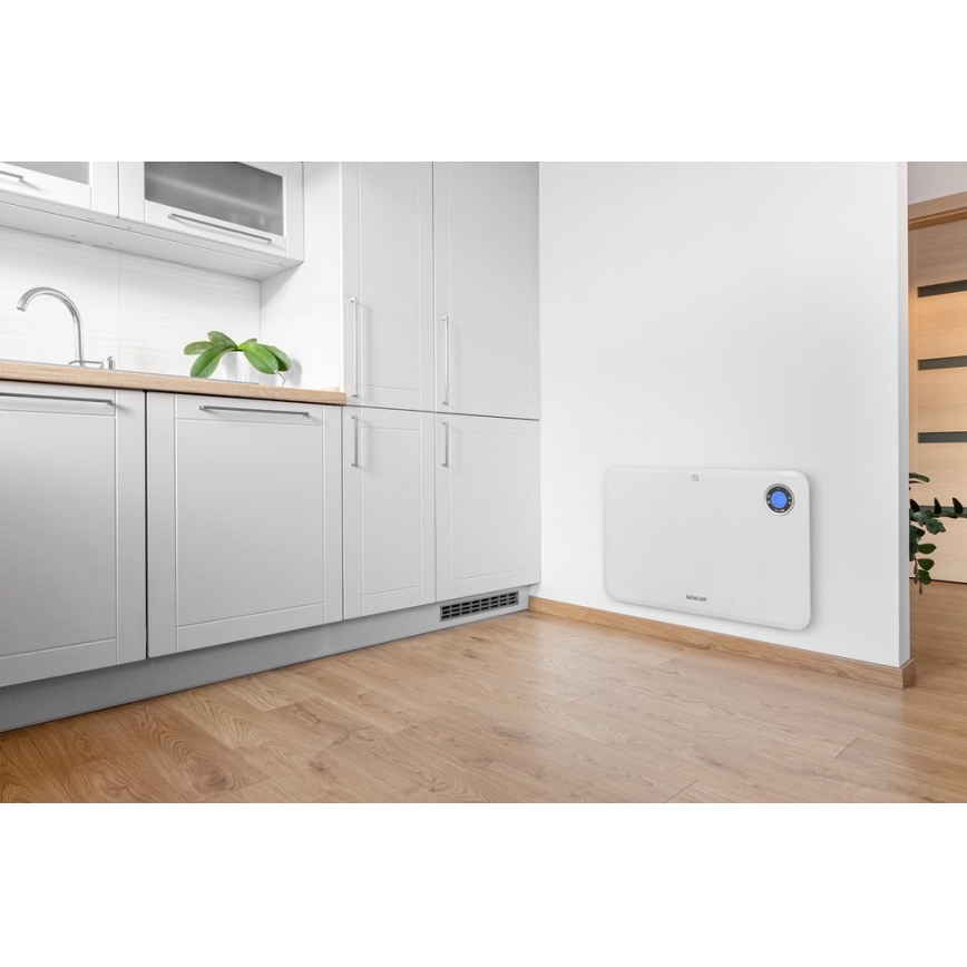 Sencor - Konvektivni grejač sa LCD ekranom i termostatom 750W/1500W/230V IP24