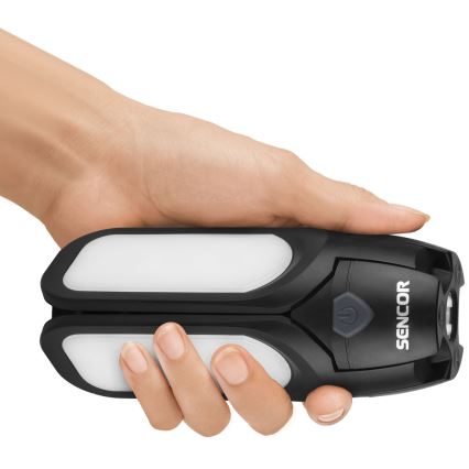 Sencor - LED Punjiva kamperska svetiljka sa solarnim panelom LED/3W/1600 mAh IPX4
