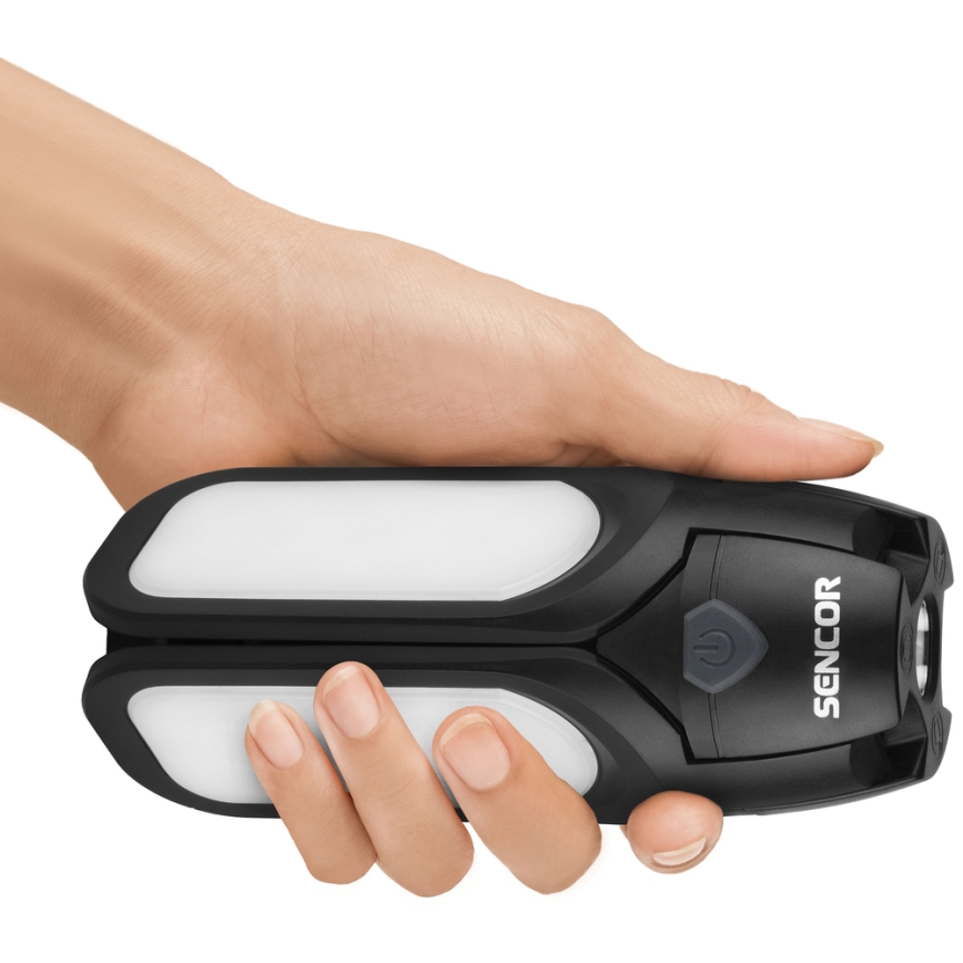 Sencor - LED Punjiva kamperska svetiljka sa solarnim panelom LED/3W/1600 mAh IPX4