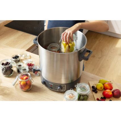 Sencor - Lonac za konzerviranje 27 l 1800W/230V nerđajući čelik/siva