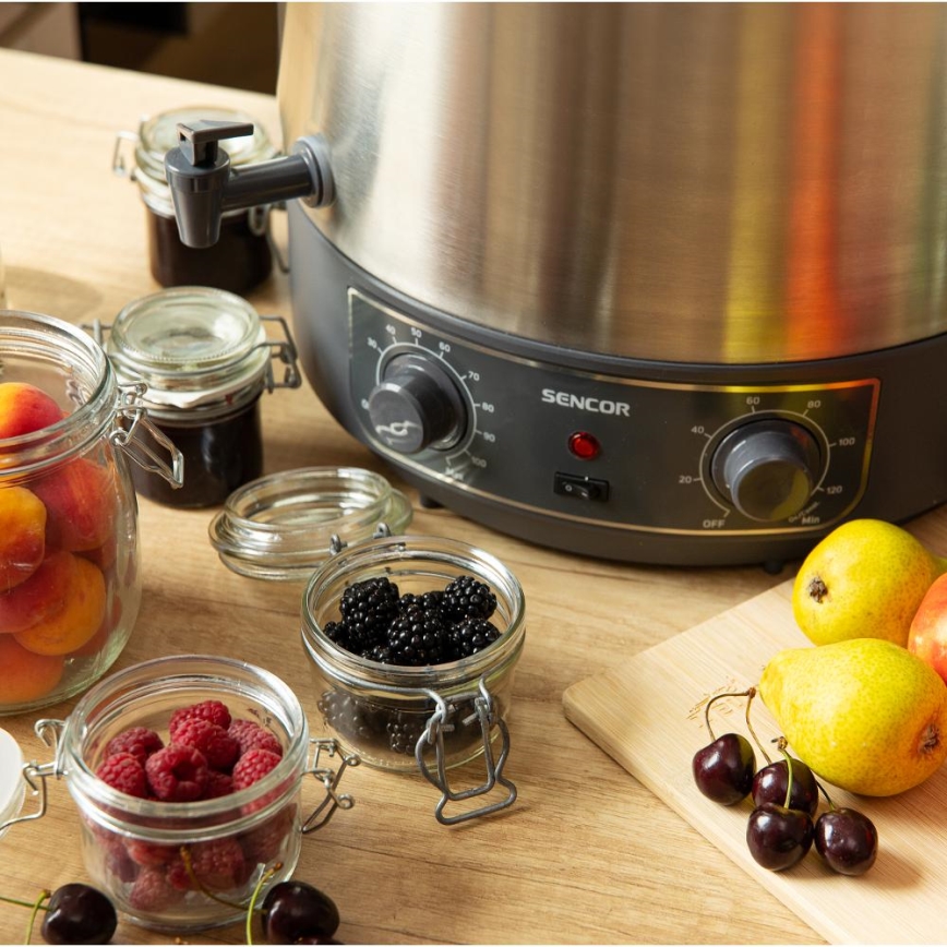 Sencor - Lonac za konzerviranje 27 l 1800W/230V nerđajući čelik/siva