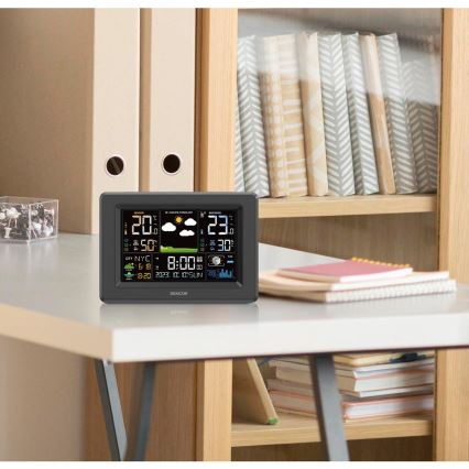 Sencor - Meteostanica sa LCD displejom u boji 3xAA + 2xAA crna