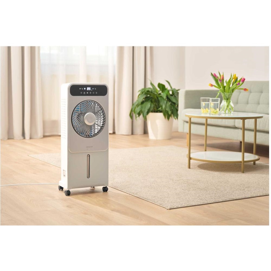 Sencor - Mobilni rashlađivač vazduha 28W/230V siva + daljinski upravljač
