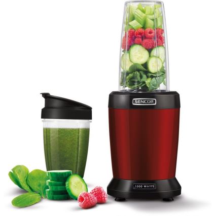 Sencor - Nutri blender za smoothie 1000W/230V crveni