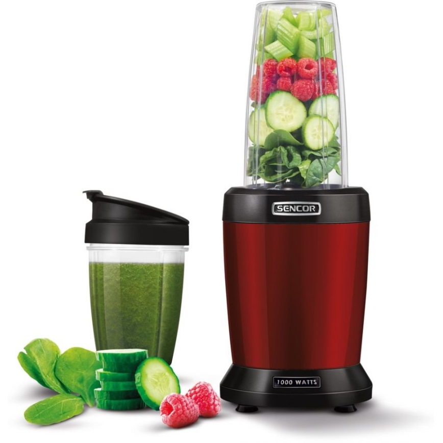 Sencor - Nutri blender za smoothie 1000W/230V crveni