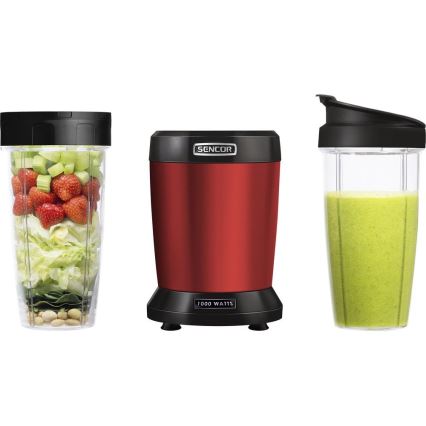 Sencor - Nutri blender za smoothie 1000W/230V crveni