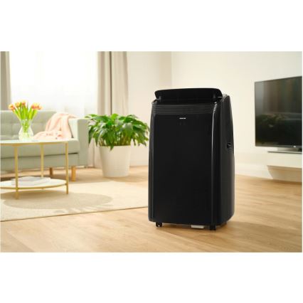 Sencor - Pametna mobilna klima 4u1 sa kompletnim priborom 900W/230V 9000 BTU Wi-Fi crna + daljinski upravljač