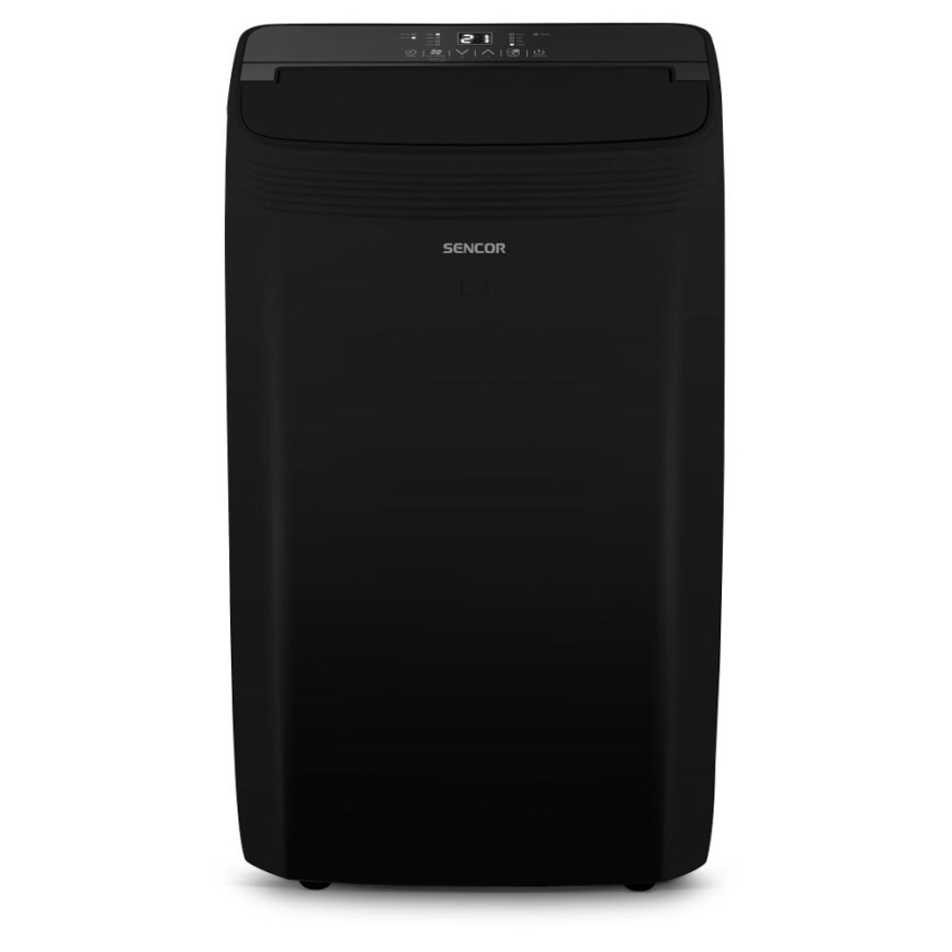 Sencor - Pametna mobilna klima 4u1 sa kompletnim priborom 900W/230V 9000 BTU Wi-Fi crna + daljinski upravljač