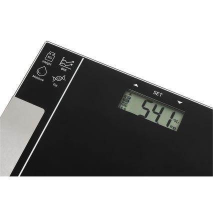 Sencor - Pametna lična fitnes vaga 1xCR2032 crna