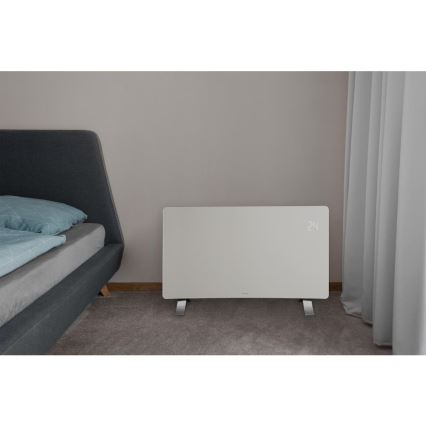 Sencor - Pametni električni direktni grejač/konvektor 1200/2400W/230V IP24 Wi‑Fi bela