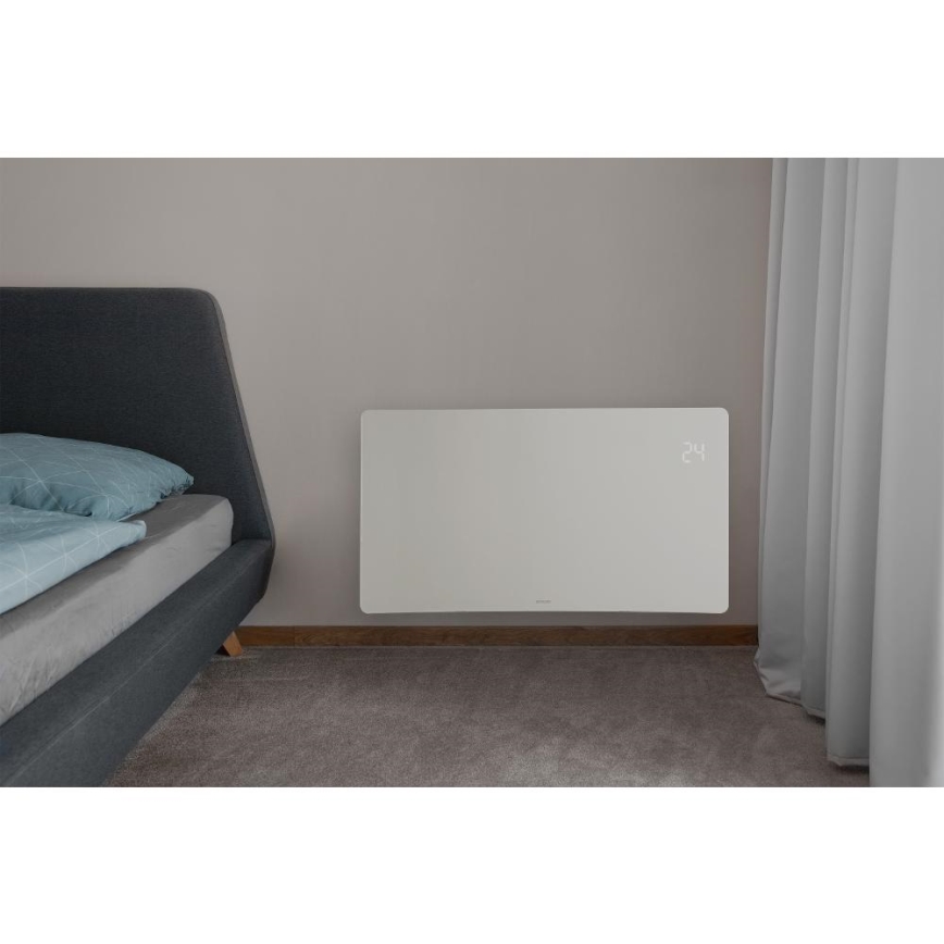 Sencor - Pametni električni direktni grejač/konvektor 1200/2400W/230V IP24 Wi‑Fi bela