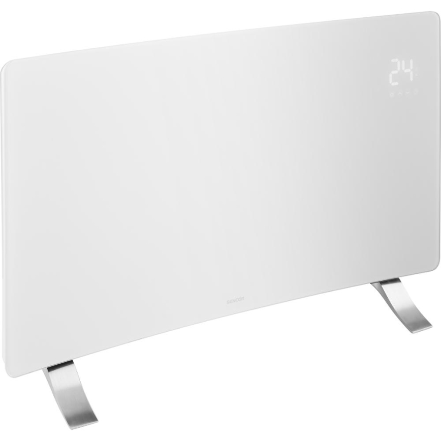 Sencor - Pametni električni direktni grejač/konvektor 1200/2400W/230V IP24 Wi‑Fi bela