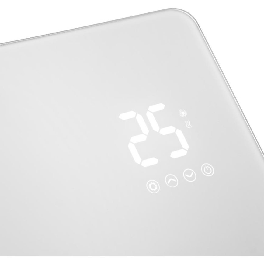 Sencor - Pametni električni direktni grejač/konvektor 1200/2400W/230V IP24 Wi‑Fi bela