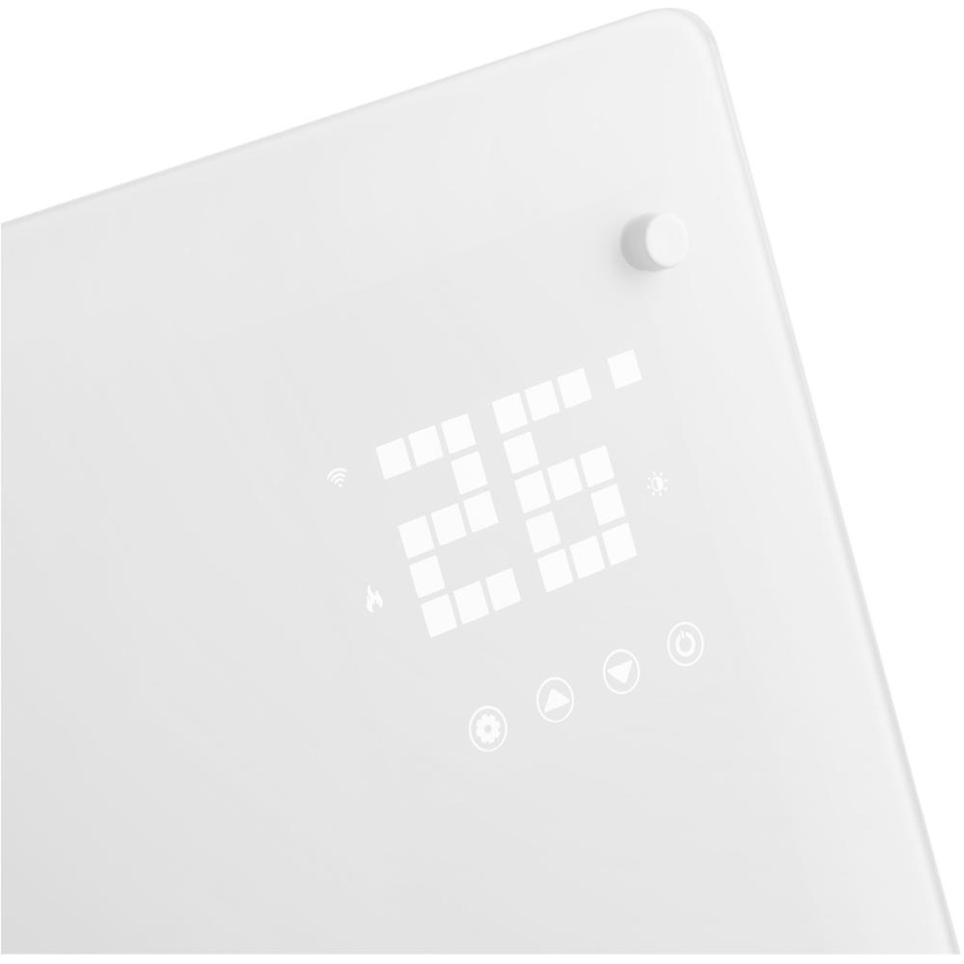 Sencor - Pametan električni grejač/konvektor 2000W/230V IP24 Wi-Fi bela + daljinski upravljač