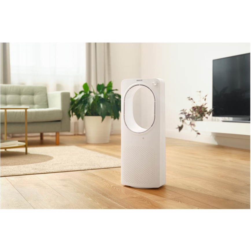 Sencor - Podni bezlopatni ventilator 50W/230V beo