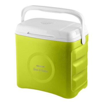 Sencor - Prenosni auto-frižider 30 l 55W/5V/12V/230V zelena/bela