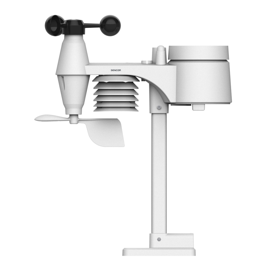 Sencor - Profesionalna meteostanica sa LCD displejem u boji 5V/1xCR2032 + 3xAA Wi-Fi