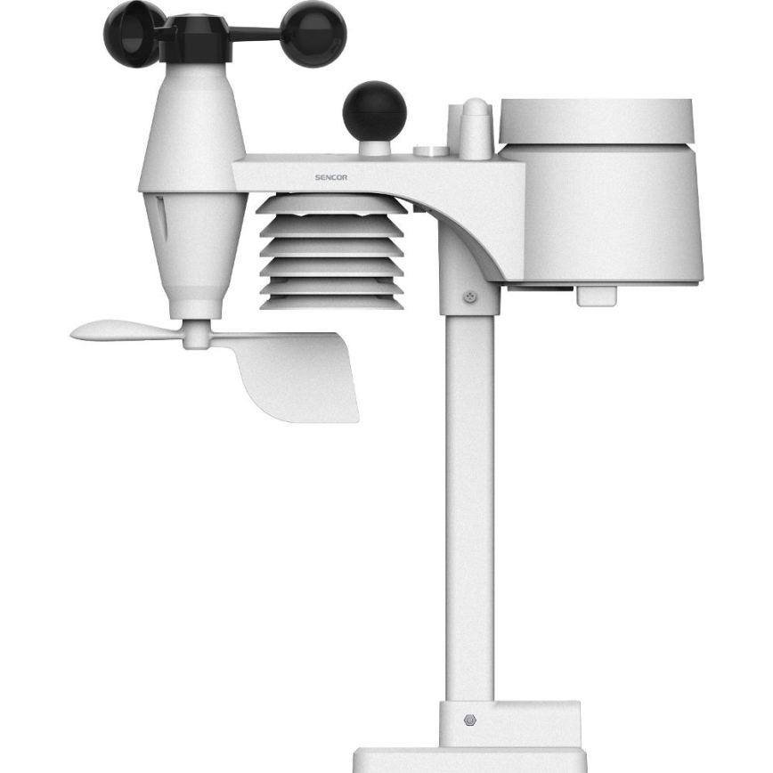 Sencor - Profesionalna meteorološka stanica sa LCD displejom u boji i budilnikom 5V/1xCR2032 + 3xAA