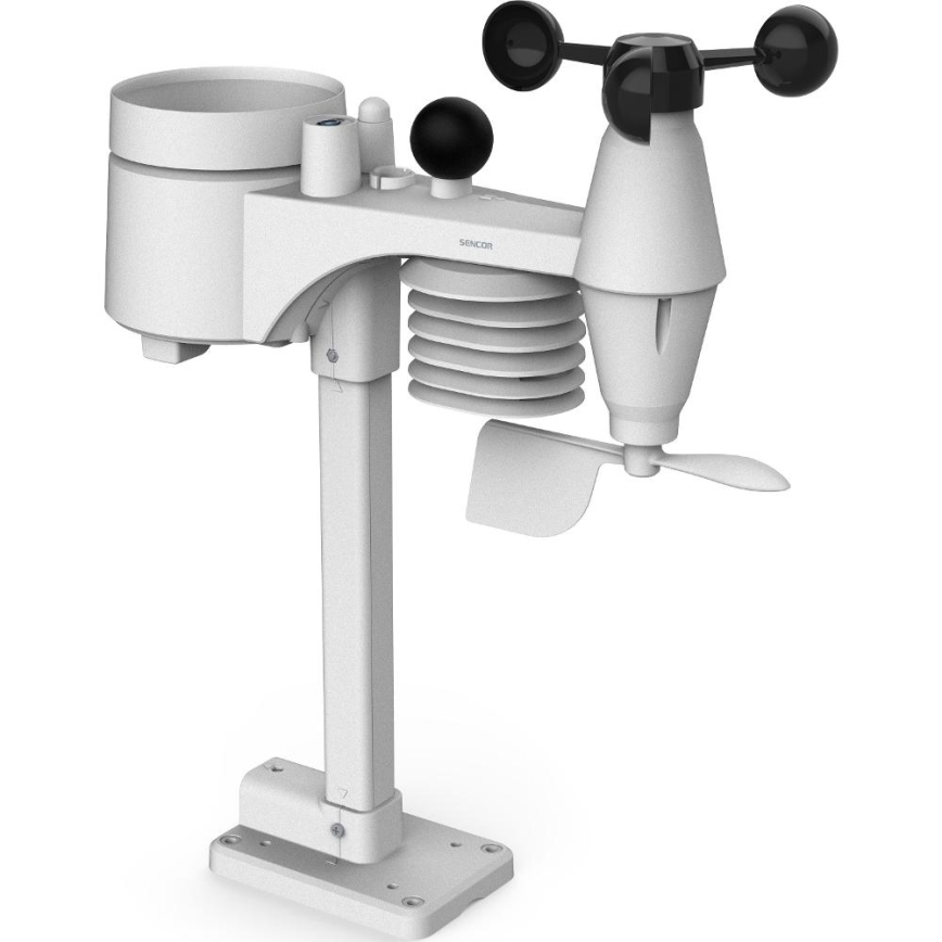 Sencor - Profesionalna meteorološka stanica sa LCD displejom u boji i budilnikom 5V/1xCR2032 + 3xAA