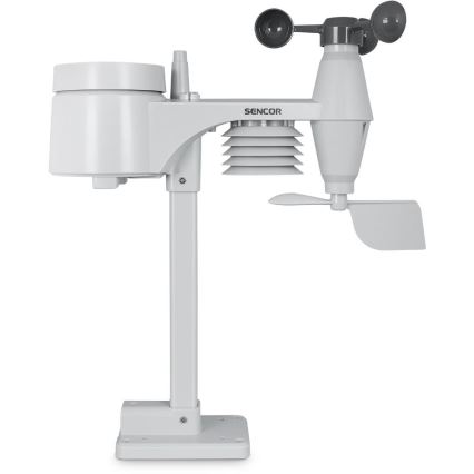 Sencor - Profesionalna meteostanica sa LCD displejem u boji 5V/1xCR2032 + 3xAA