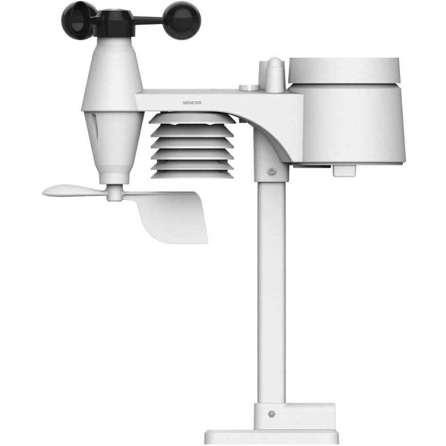 Sencor - Profesionalna meteorološka stanica sa LCD displejem u boji i budilnikom 5V/1xCR2032 + 3xAA Wi-Fi