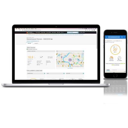 Sencor - Profesionalna meteostanica sa LCD displejom u boji 5V 1xCR2032 + 3xAA + 2xAA Wi-Fi Tuya
