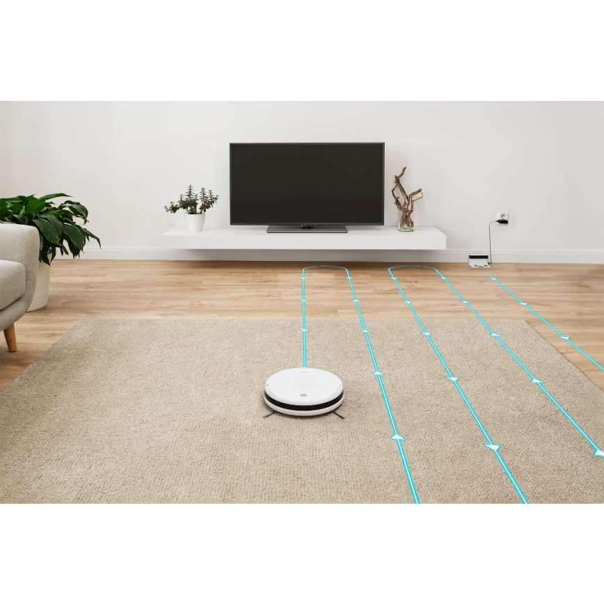 Sencor - Robotski usisivač sa mopom 2 u 1, 18W/1500 mAh, beo + daljinsko upravljanje