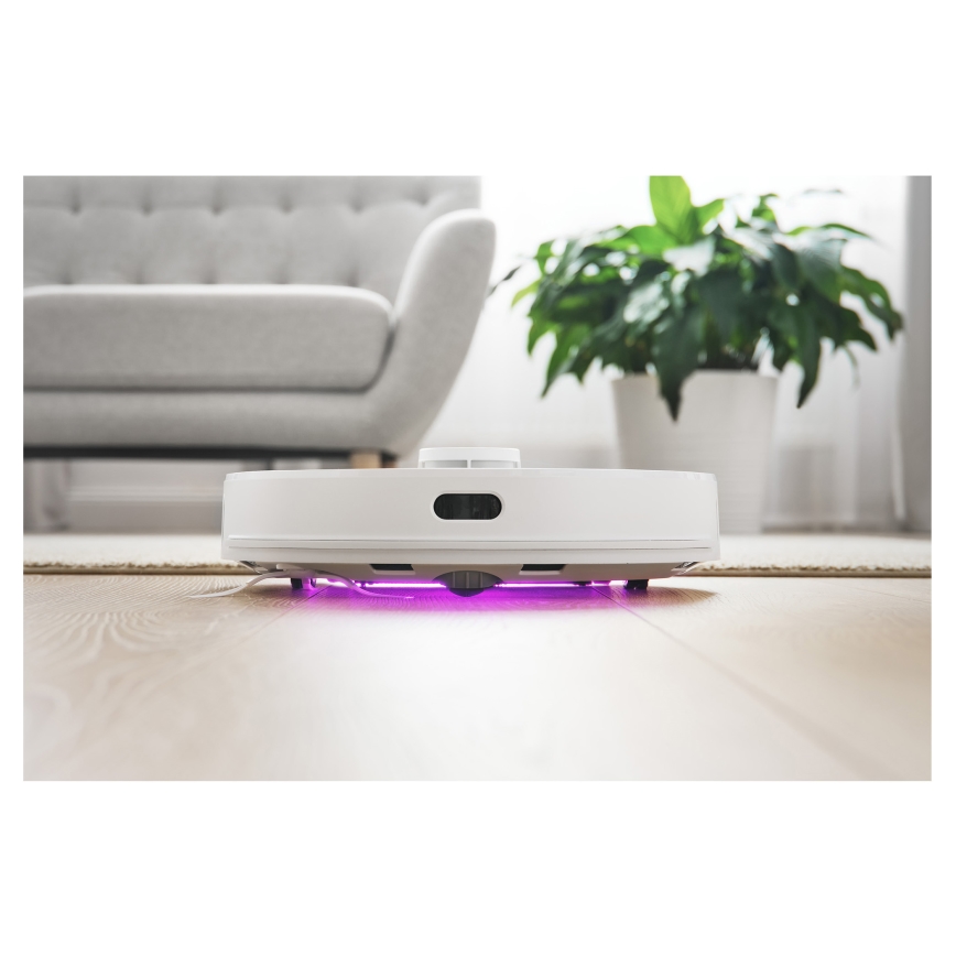 Sencor - Robotski usisivač sa mopom 2u1 50W/5000 mAh Wi-Fi bela + daljinski upravljač