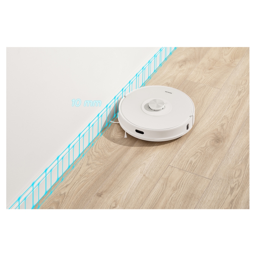 Sencor - Robotski usisivač sa mopom 2u1 50W/5000 mAh Wi-Fi bela + daljinski upravljač