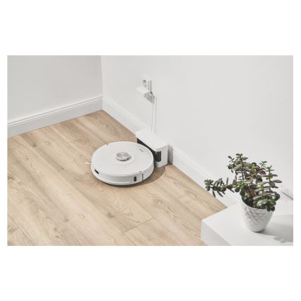 Sencor - Robotski usisivač sa mopom 2u1 50W/5000 mAh Wi-Fi bela + daljinski upravljač