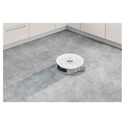 Sencor - Robotski usisivač sa mopom 2u1 50W/5000 mAh Wi-Fi bela + daljinski upravljač