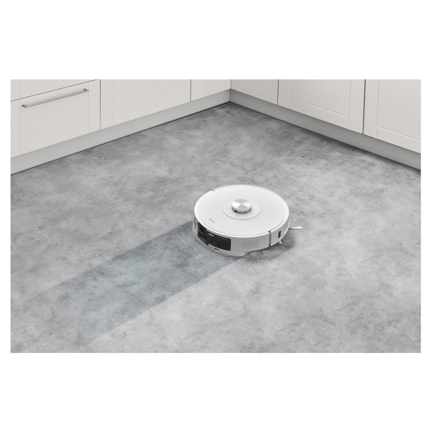 Sencor - Robotski usisivač sa mopom 2u1 50W/5000 mAh Wi-Fi bela + daljinski upravljač