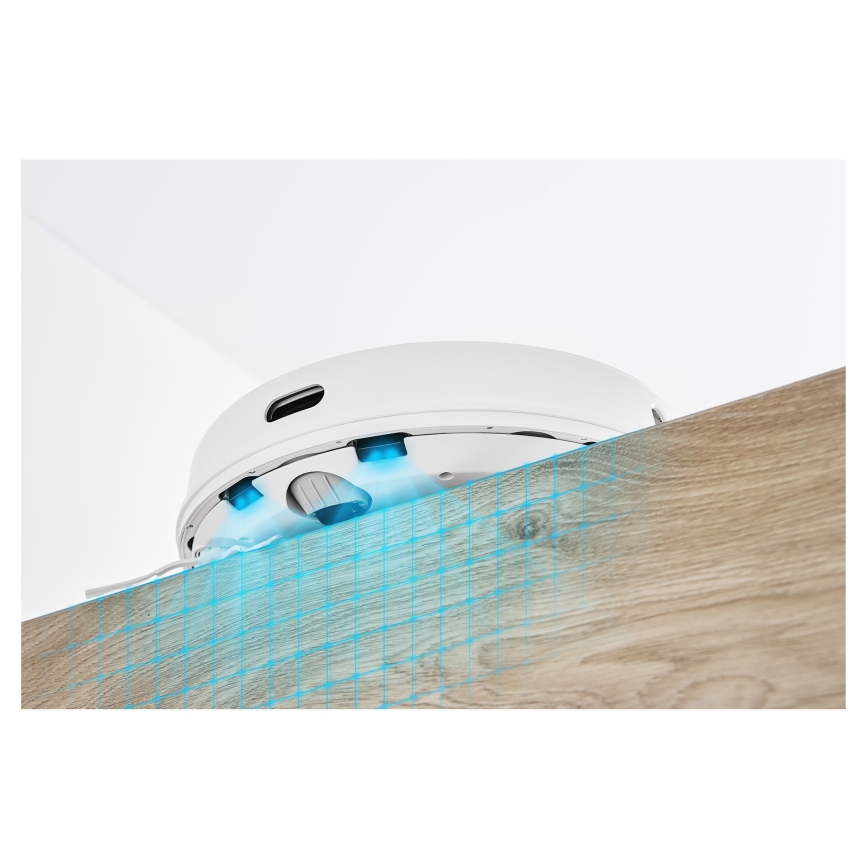 Sencor - Robotski usisivač sa mopom 2u1 50W/5000 mAh Wi-Fi bela + daljinski upravljač