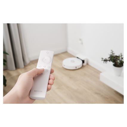 Sencor - Robotski usisivač sa mopom 2u1 50W/5000 mAh Wi-Fi bela + daljinski upravljač