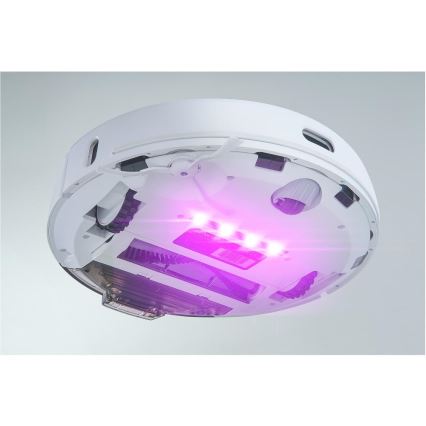 Sencor - Robotski usisivač sa mopom 2u1 50W/5000 mAh Wi-Fi bela + daljinski upravljač