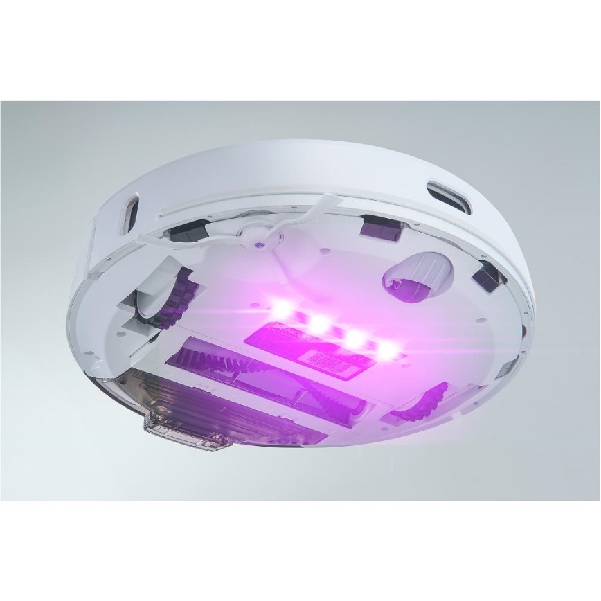 Sencor - Robotski usisivač sa mopom 2u1 50W/5000 mAh Wi-Fi bela + daljinski upravljač