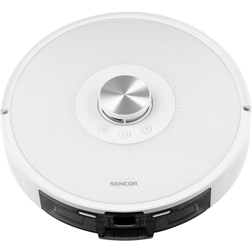 Sencor - Robotski usisivač sa mopom 2u1 50W/5000 mAh Wi-Fi bela + daljinski upravljač